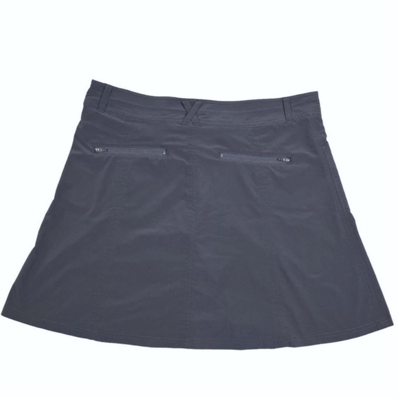 L.L. Bean Comfort Trail Skort Skirt Charcoal Gray Size 6 Style Number 288936 - Picture 2 of 8